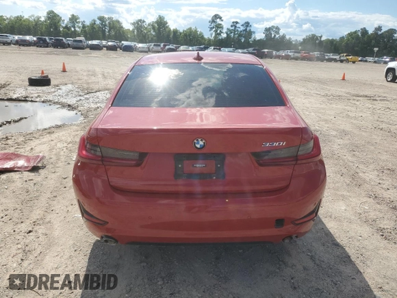 2022 BMW 3 Series 330i with VIN 3MW5R1J06N8C33956, listed as a Copart auction lot 56572065 with 60,867 mi miles and Salvage title. Bid and sale history available at DreamBid. Image 6.