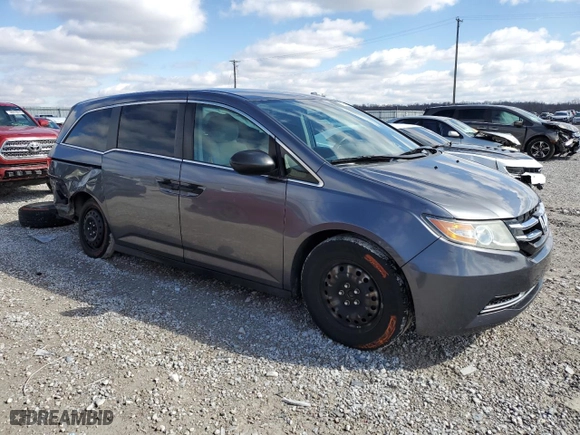 2014 Honda Odyssey LX with VIN 5FNRL5H20EB070737, listed as a Copart auction lot 47540145 with 151,468 mi miles and Salvage Title. Bid and sale history available at carsss.com. Image 4.