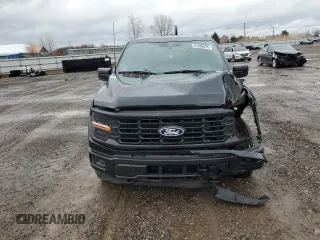 2024 Ford F-150 STX with VIN 1FTEW2LP1RFB39332, listed as a Copart auction lot 51200975 with 7,684 mi miles and Salvage Title. Bid and sale history available at carsss.com. Image 5.