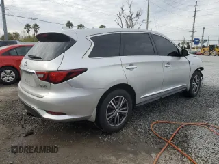 2019 Infiniti QX60 Luxe with VIN 5N1DL0MN7KC526315, listed as a Copart auction lot 88899785 with 142,872 mi miles and Salvage Title. Bid and sale history available at DreamBid. Image 3.