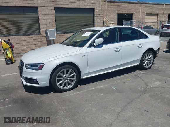 2014 Audi A4 Premium Plus with VIN WAUFFAFL6EN007719, listed as a IAAI auction lot 42530090 with 91,546 mi miles and . Bid and sale history available at DreamBid. Image 2.