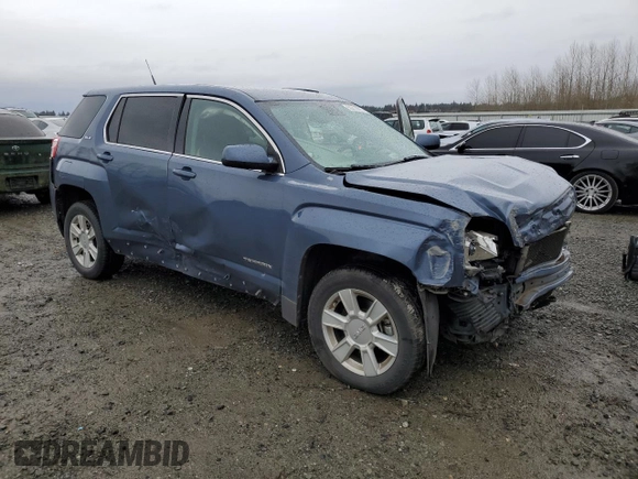 2012 GMC Terrain SLE-1 with VIN 2GKFLREK4C6302603, listed as a Copart auction lot 50012925 with 128,382 mi miles and Salvage Title. Bid and sale history available at carsss.com. Image 4.