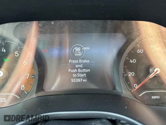 2022 Jeep Compass Latitude Lux with VIN 3C4NJDFB6NT164933, listed as a Copart auction lot 62031695 with 55,397 mi miles and Salvage title. Bid and sale history available at DreamBid. Image 8.