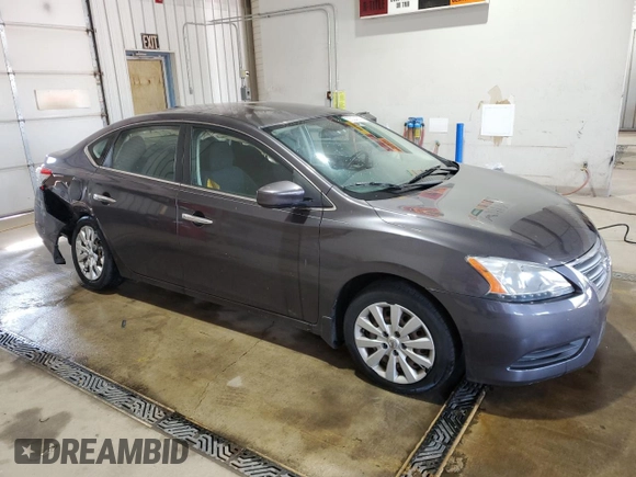 2015 Nissan Sentra SL with VIN 3N1AB7AP8FY294283, listed as a Copart auction lot 55324275 with 123,790 mi miles and Salvage Title. Bid and sale history available at DreamBid. Image 4.