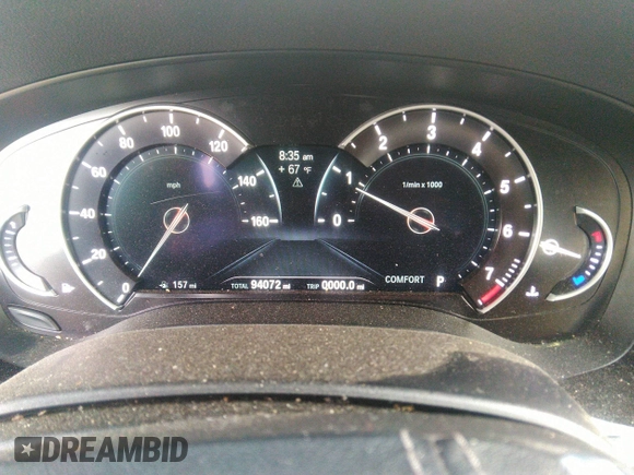 2017 BMW 5 Series 530i with VIN WBAJA5C38HWA35365, listed as a IAAI auction lot 42036200 with 94,072 mi miles and . Bid and sale history available at carsss.com. Image 7.