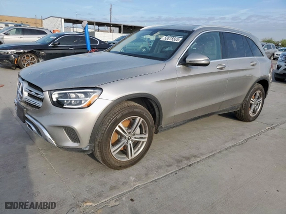 2020 Mercedes-Benz GLC with VIN W1N0G8DB7LV255668, listed as a Copart auction lot 50875585 with 47,805 mi miles and Clean Title. Bid and sale history available at carsss.com. Image 1.