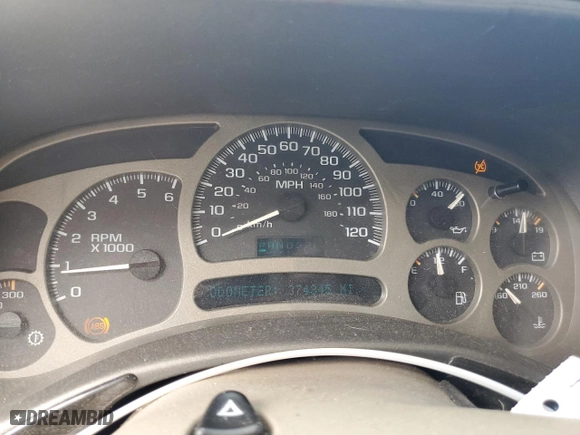 2005 GMC Yukon XL Denali with VIN 1GKFK66U55J152864, listed as a Copart auction lot 50890665 with 374,345 mi miles and Salvage Title. Bid and sale history available at carsss.com. Image 9.