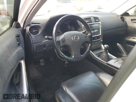2008 Lexus IS 250 with VIN JTHBK262182063615, listed as a Copart auction lot 44211525 with 147,433 mi miles and Salvage Title. Bid and sale history available at DreamBid. Image 8.