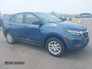 2024 Chevrolet Equinox LS with VIN 3GNAXSEG0RL288126, listed as a IAAI auction lot 42453447 with 37,070 mi miles and . Bid and sale history available at DreamBid. Image 1.