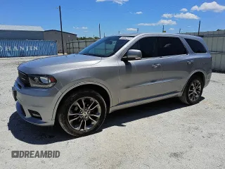 2019 Dodge Durango GT Plus z VIN 1C4RDJDG3KC780621, wystawiony jako Copart lot #57575465 z przebiegiem 129 836 mil mil oraz Czysty tytuł • Clean title. Historia ofert i sprzedaży dostępna na DreamBid. Obrazek 1.