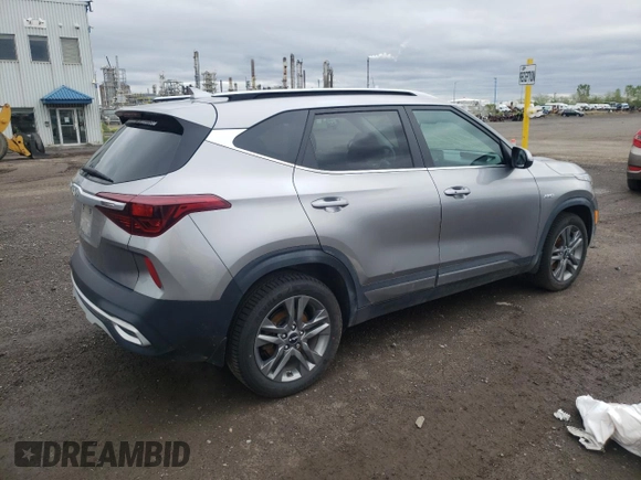 2022 Kia Seltos S with VIN KNDEUCAA7N7247811, listed as a Copart auction lot 57152425 with 67,827 mi miles and Salvage title. Bid and sale history available at DreamBid. Image 3.