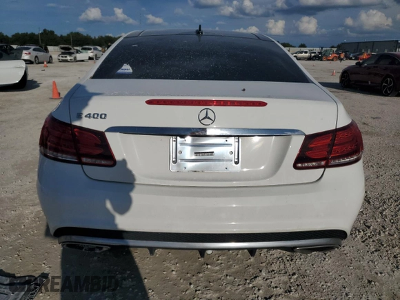 2017 Mercedes-Benz E-Class E 400 with VIN WDDKJ6FBXHF357072, listed as a Copart auction lot 77338494 with 0 mi miles and Salvage Title. Bid and sale history available at carsss.com. Image 6.
