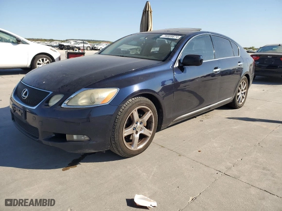 2006 Lexus GS 300 with VIN JTHBH96S565037392, listed as a Copart auction lot 76889674 with 145,615 mi miles and Salvage Title. Bid and sale history available at carsss.com. Image 1.