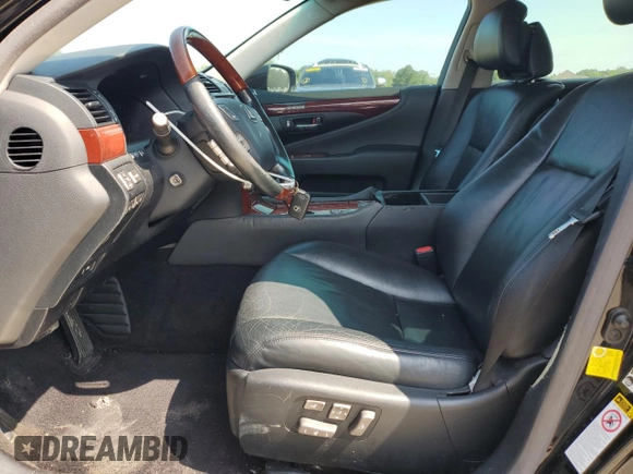 2012 Lexus LS 460 with VIN JTHBL5EF5C5113149, listed as a Copart auction lot 62555505 with 122,359 mi miles and Salvage title. Bid and sale history available at DreamBid. Image 7.