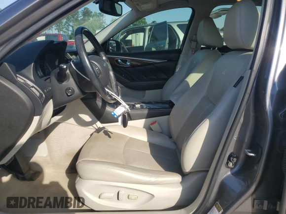 2014 Infiniti Q50 z VIN JN1BV7AR5EM704360, wystawiony jako Copart lot #54883795 z przebiegiem 156 301 mil mil oraz Szkoda całkowita • Salvage title. Historia ofert i sprzedaży dostępna na DreamBid. Obrazek 7.