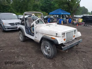1990 Jeep Wrangler S z VIN 2J4FY19E1LJ533792, wystawiony jako IAAI lot #42479136 z przebiegiem 125 603 mil mil oraz . Historia ofert i sprzedaży dostępna na DreamBid. Obrazek 1.