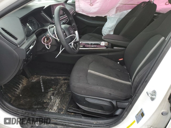 2020 Hyundai Sonata Hybrid Blue with VIN KMHL24JJ5LA012757, listed as a Copart auction lot 43706885 with 90,940 mi miles and Salvage Title. Bid and sale history available at carsss.com. Image 7.
