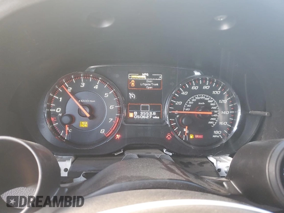 2018 Subaru WRX Premium with VIN JF1VA1B67J9831394, listed as a Copart auction lot 76661554 with 50,627 mi miles and Salvage Title. Bid and sale history available at carsss.com. Image 9.