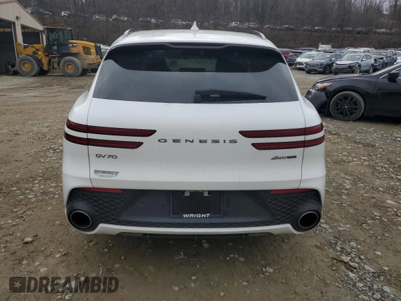 2024 Genesis GV70 Sport z VIN 5NMMCDTC8RH001495, wystawiony jako Copart lot #80622004 z przebiegiem 42 202 mil mil oraz Szkoda całkowita • Salvage title. Historia ofert i sprzedaży dostępna na DreamBid. Obrazek 6.