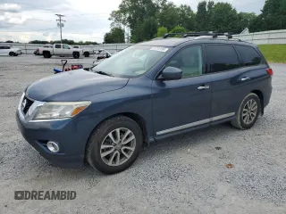 2016 Nissan Pathfinder SL with VIN 5N1AR2MN7GC626404, listed as a Copart auction lot 57210195 with 142,585 mi miles and Salvage title. Bid and sale history available at DreamBid. Image 1.