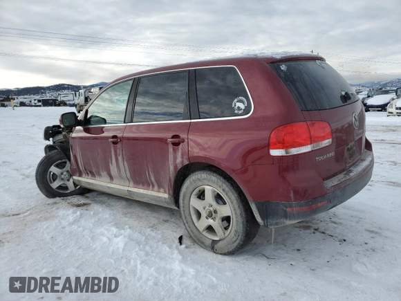 2005 Volkswagen Touareg with VIN WVGZG77L95D082012, listed as a Copart auction lot 87481944 with Not provided miles and Clean title. Bid and sale history available at DreamBid. Image 2.