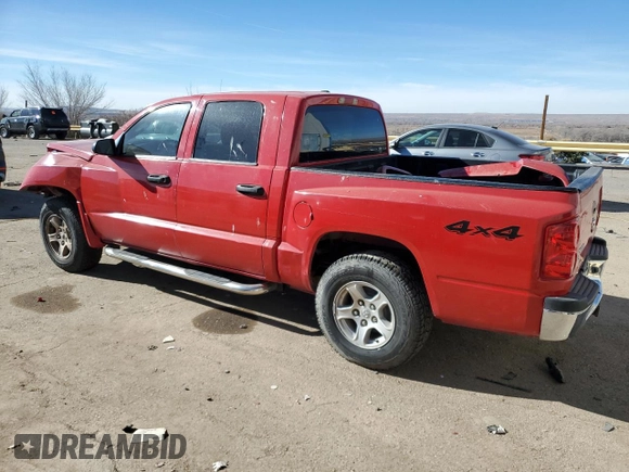 2006 Dodge Dakota SLT with VIN 1D7HW48N76S715000, listed as a Copart auction lot 87466974 with 155,484 mi miles and Salvage Title. Bid and sale history available at DreamBid. Image 2.
