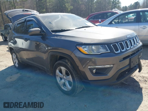 2018 Jeep Compass Altitude with VIN 3C4NJDBB2JT230751, listed as a IAAI auction lot 41671850 with 253,221 mi miles and . Bid and sale history available at carsss.com. Image 1.