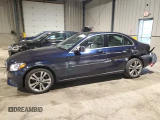 2018 Mercedes-Benz C 300 with VIN WDDWF4KB7JR390354, listed as a Copart auction lot 60060225 with 55,346 mi miles and Salvage title. Bid and sale history available at DreamBid. Image 1.