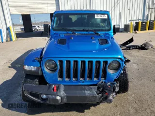 2021 Jeep Wrangler Unlimited Rubicon with VIN 1C4HJXFN0MW657623, listed as a Copart auction lot 46234085 with 32,709 mi miles and Salvage Title. Bid and sale history available at DreamBid. Image 5.