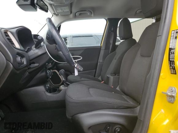 2017 Jeep Renegade Latitude with VIN ZACCJBBB4HPE72776, listed as a Copart auction lot 44373375 with 91,913 mi miles and Salvage Title. Bid and sale history available at carsss.com. Image 7.
