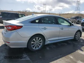 2016 Hyundai Sonata Sport with VIN 5NPE34AF1GH303597, listed as a Copart auction lot 51538355 with 102,229 mi miles and Salvage Title. Bid and sale history available at DreamBid. Image 3.