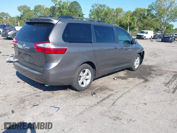 2017 Toyota Sienna LE Auto Access Seat with VIN 5TDKZ3DC7HS781788, listed as a IAAI auction lot 41793638 with 65,529 mi miles. Bid and sale history available at carsss.com. Image 4.