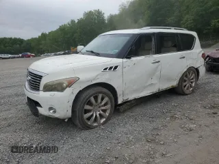 2012 Infiniti QX56 7-passenger z VIN JN8AZ2NFXC9515756, wystawiony jako Copart lot #57978785 z przebiegiem Nie podano mil oraz Szkoda całkowita • Salvage title. Historia ofert i sprzedaży dostępna na DreamBid. Obrazek 1.