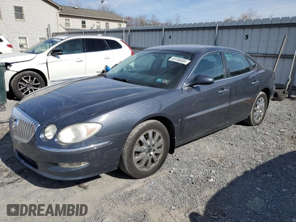 2009 Buick LaCrosse CXL with VIN 2G4WD582191236915, listed as a Copart auction lot 49706695 with 110,391 mi miles and Salvage Title. Bid and sale history available at carsss.com. Image 1.
