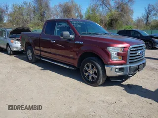 2015 Ford F-150 XLT with VIN 1FTEX1EP1FFC04227, listed as a IAAI auction lot 42048985 with 96,179 mi miles. Bid and sale history available at carsss.com. Image 1.