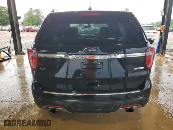2018 Ford Explorer XLT with VIN 1FM5K7DH7JGB51172, listed as a Copart auction lot 53892525 with 140,896 mi miles and Salvage Title. Bid and sale history available at DreamBid. Image 6.