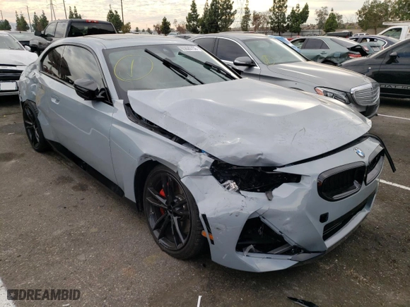 2023 BMW 2 Series M240i xDrive with VIN 3MW53CM0XP8C82251, listed as a Copart auction lot 65629752 with 1,134 mi miles. Bid and sale history available at carsss.com. Image 1.