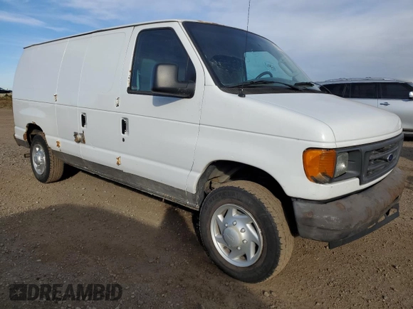 2007 Ford Econoline Cargo Commercial with VIN 1FTNE14W87DA47145, listed as a Copart auction lot 80331474 with 156,822 mi miles and Salvage Title. Bid and sale history available at DreamBid. Image 4.