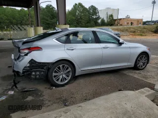 2018 Genesis G80 3.8L with VIN KMHGN4JE9JU263871, listed as a Copart auction lot 71884574 with 81,777 mi miles and Salvage Title. Bid and sale history available at carsss.com. Image 3.