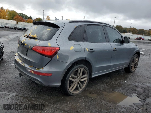 2017 Audi SQ5 Premium Plus with VIN WA1CCAFP2HA045617, listed as a Copart auction lot 77871754 with 109,057 mi miles and Salvage title. Bid and sale history available at DreamBid. Image 3.