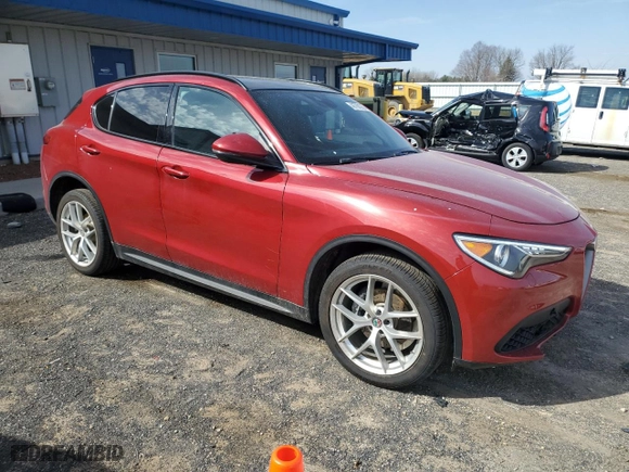 2018 Alfa Romeo Stelvio Ti Sport with VIN ZASFAKNN4J7B75102, listed as a Copart auction lot 48766335 with 82,917 mi miles and Clean Title. Bid and sale history available at carsss.com. Image 4.