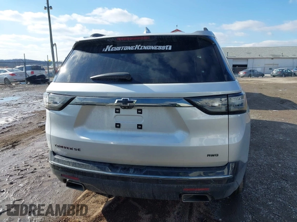 2020 Chevrolet Traverse Premier with VIN 1GNEVKKW3LJ146063, listed as a IAAI auction lot 41523886 with 95,380 mi miles. Bid and sale history available at carsss.com. Image 16.