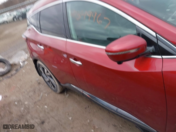 2015 Nissan Murano SL with VIN 5N1AZ2MH7FN244256, listed as a IAAI auction lot 41849967 with 85,930 mi miles. Bid and sale history available at carsss.com. Image 14.