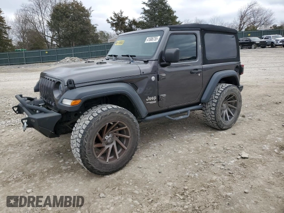 2018 Jeep Wrangler Sport S с VIN 1C4GJXAG7JW168958, выставлен на аукционе Copart как лот 41686755 с пробегом 63 247 миль миль и Списание • Salvage title. История ставок и продаж доступна на DreamBid. Изображение 1.