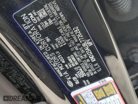 2020 Kia Soul LX with VIN KNDJ23AU8L7726282, listed as a Copart auction lot 48539245 with 63,693 mi miles and Non Repairable. Bid and sale history available at carsss.com. Image 13.