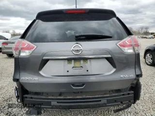 2016 Nissan Rogue S with VIN JN8AT2MV9GW152478, listed as a Copart auction lot 52906875 with 121,278 mi miles and Salvage Title. Bid and sale history available at carsss.com. Image 6.