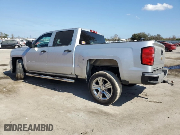 2018 Chevrolet Silverado 1500 Custom with VIN 3GCPCPEH4JG271380, listed as a Copart auction lot 44396945 with 156,074 mi miles and Salvage Title. Bid and sale history available at DreamBid. Image 2.