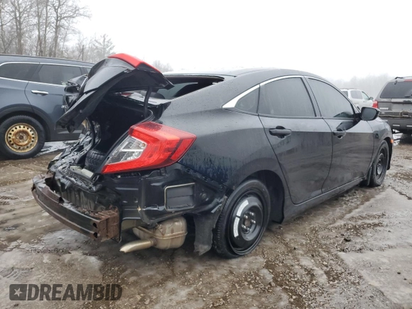 2016 Honda Civic Sedan LX with VIN 2HGFC2F52GH011380, listed as a Copart auction lot 50556855 with 197,350 mi miles and Salvage Title. Bid and sale history available at carsss.com. Image 3.