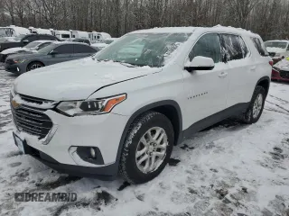 2019 Chevrolet Traverse LT Cloth z VIN 1GNEVGKW2KJ130402, wystawiony jako Copart lot #41488025 z przebiegiem 119 427 mil mil oraz Szkoda całkowita • Salvage title. Historia ofert i sprzedaży dostępna na DreamBid. Obrazek 1.