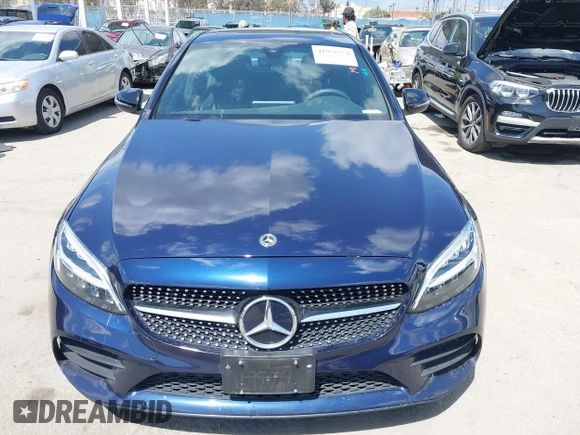 2020 Mercedes-Benz C 300 with VIN WDDWF8DB6LR527033, listed as a IAAI auction lot 41958754 with 43,406 mi miles and . Bid and sale history available at carsss.com. Image 12.